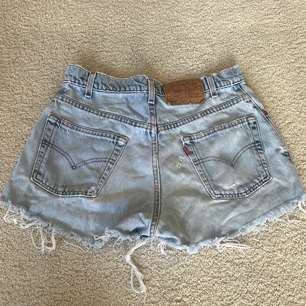 Levi's Women's Vintage Faded Blue Jean Shorts